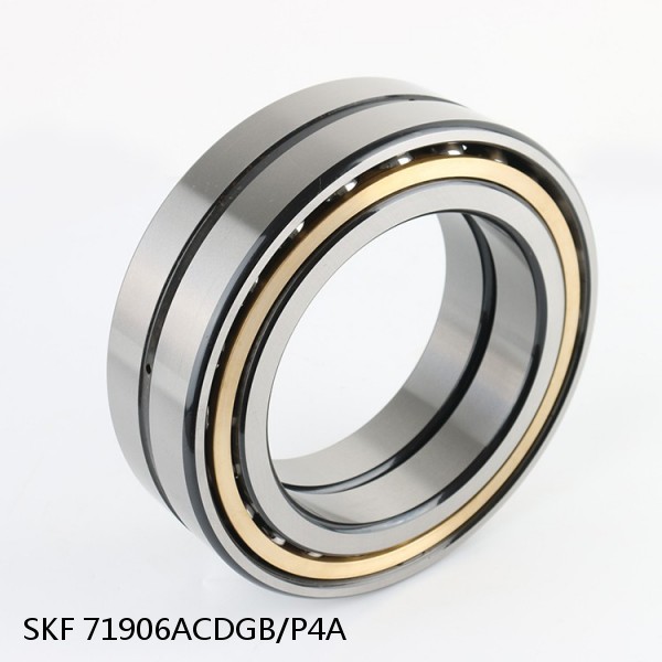 71906ACDGB/P4A SKF Super Precision,Super Precision Bearings,Super Precision Angular Contact,71900 Series,25 Degree Contact Angle